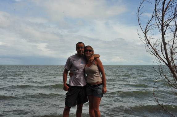 Praia lacustre de Santo Domingo, na Isla Ometepe, no lago Nicarágua, sul do país